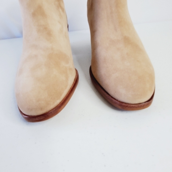 Vince Camuto Leather Abrinna Bootie Size 10 Back Zip Pull-on Ankle Shoe Boot NEW - Picture 5 of 15